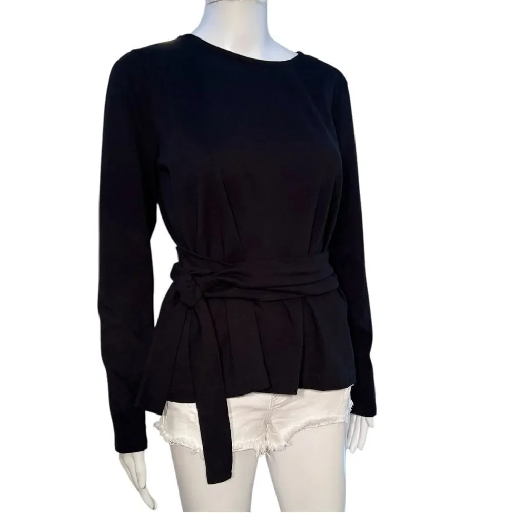 NWOT J.Crew Belted Crossback Top